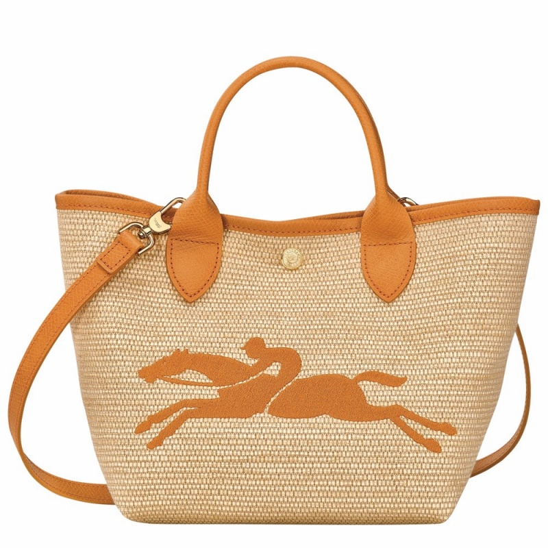 Apricot Longchamp Le Panier Pliage S Basket Women's Handbags